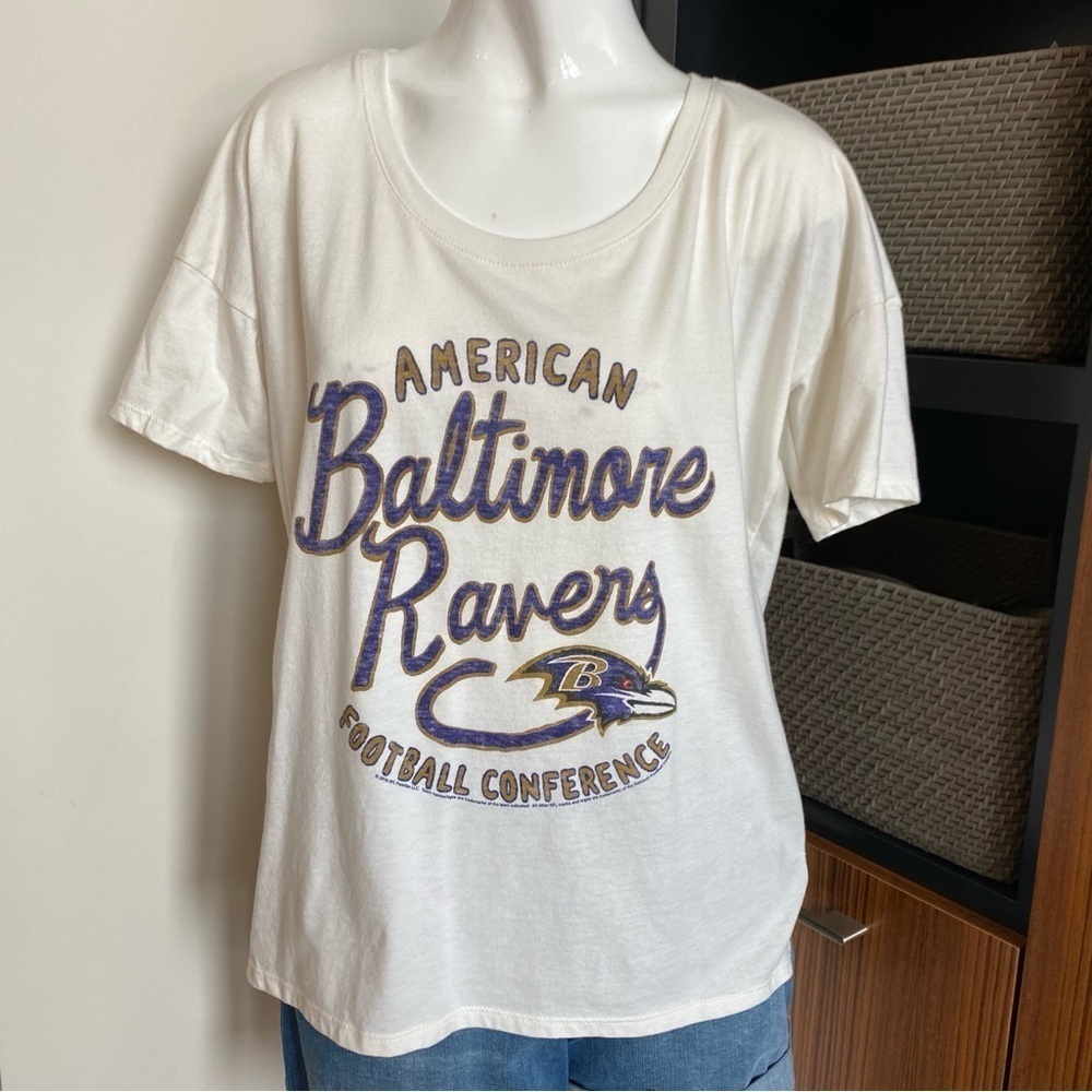 Junk Food Baltimore Ravens T-shirt Size Large